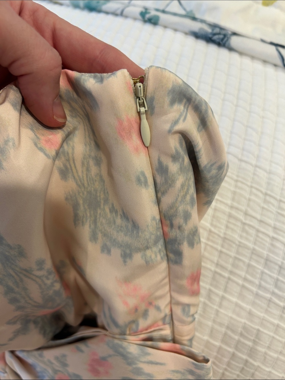 LoveShackFancy Pastel Pink & Light Blue Floral Dress - Picture 7 of 11